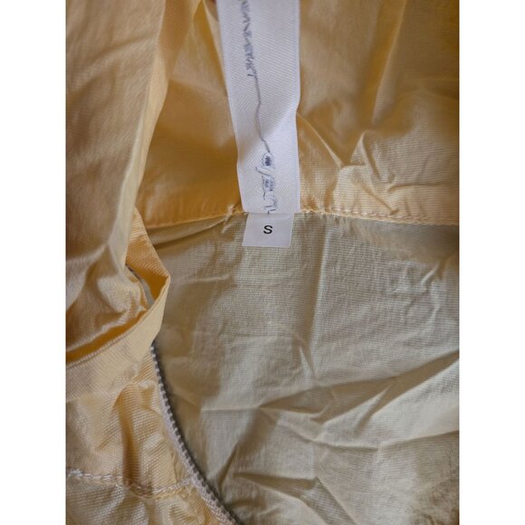 NAP Hooded Pullover Windbreaker – Lightweight Beige Nylon, Size Small, NWT - Picture 8 of 9